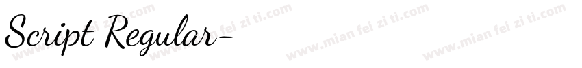 Script Regular字体转换